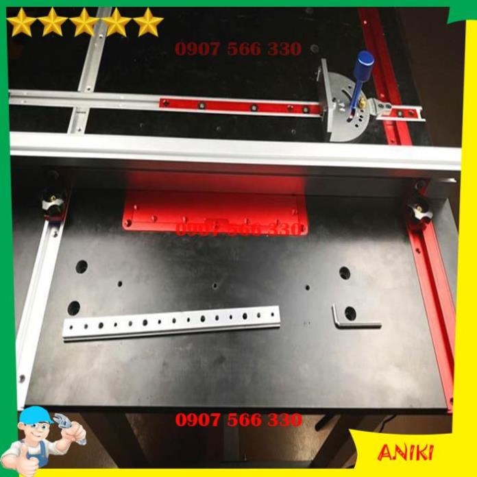 Thanh ray trượt bàn cưa bằng Nhôm  đồ làm mộc chế máy phay máy cưa bàn DCG