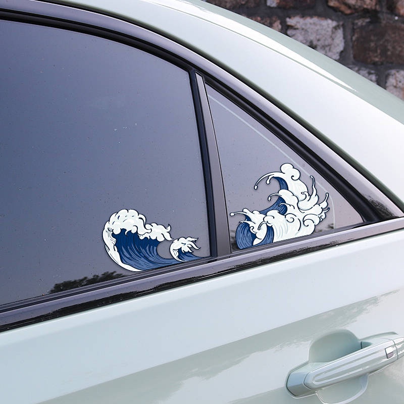 Miếng dán HAILANG JDM thân xe/ cửa sổ ô tô/ xe máy phản quang chống trầy xước phong cách Nhật Bản
