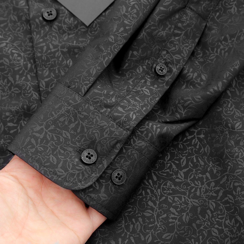 [SALE KHỦNG] SƠ MI Z.RA CÔNG SỞ NAM COTTON HOẠ TIẾT CHÌM HAI MÀU ĐEN TRẮNG BASIC | BigBuy360 - bigbuy360.vn