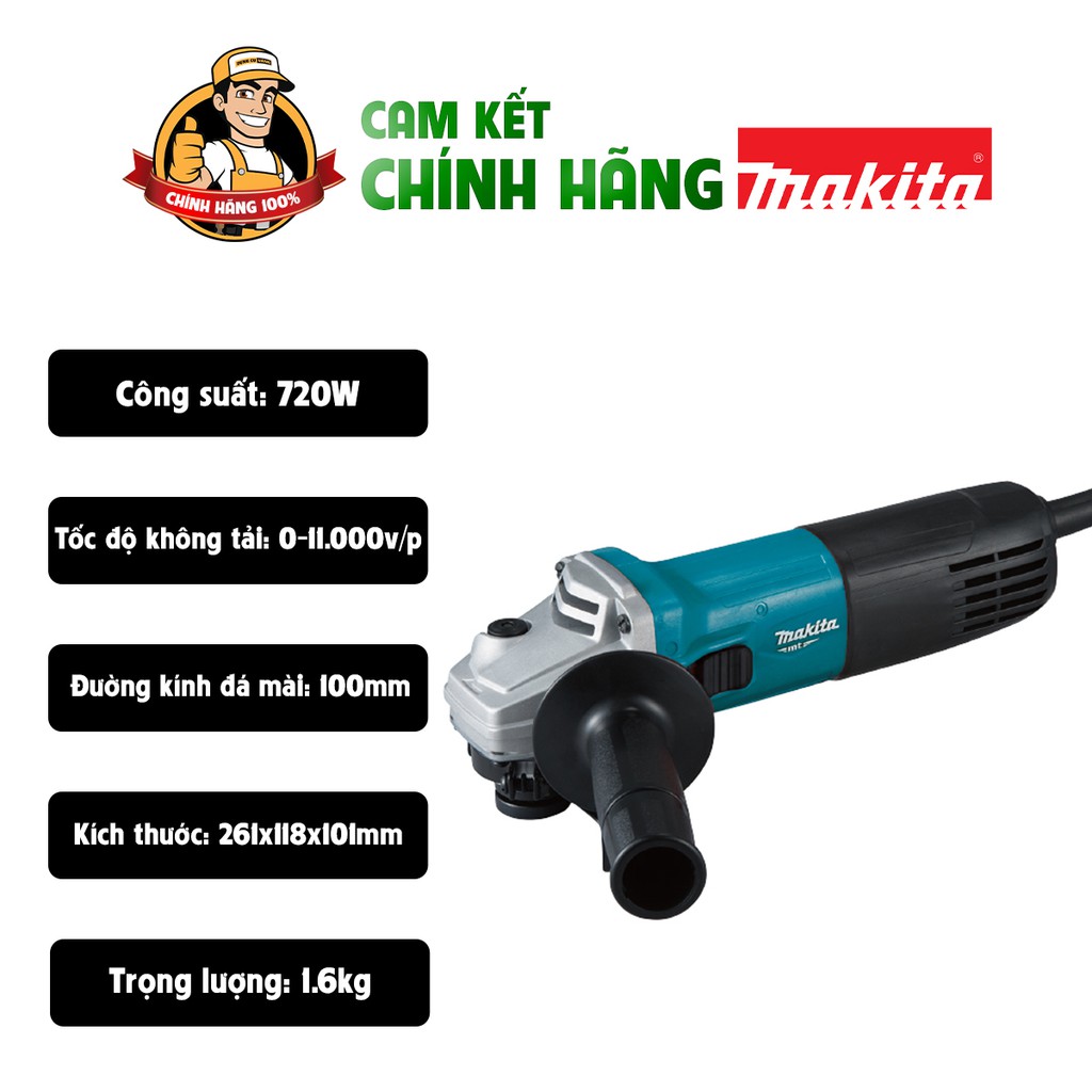 Máy mài cầm tay,Máy mài góc cầm tay,Máy cắt 1t,Dụng cụ cầm tay,Máy mài Makita 100mm m9506b.