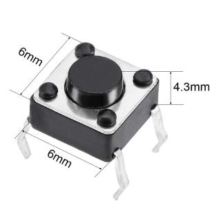 Set 10 Công Tắc Nhấn Micro-switch 6x6 X 4.3mm