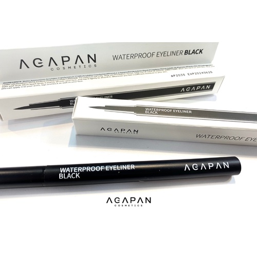 Bút Kẻ mắt dạ Hàn Quốc không lem, không trôi Agapan Waterproof Eyeliner Black