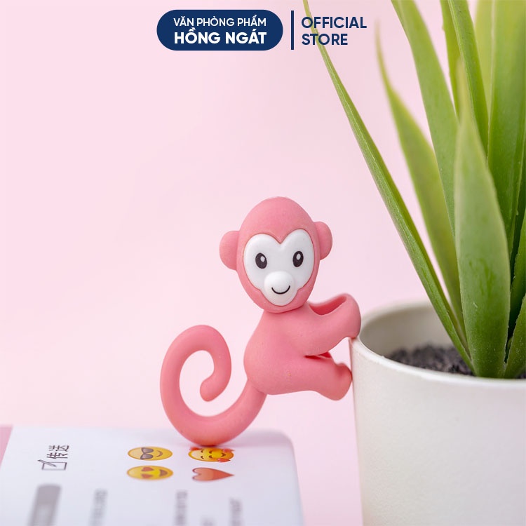 Tẩy bút chì khỉ đuôi dài, đồ dùng học tập dễ thương gôm tẩy cute giá rẻ làm quà tặng học sinh văn phòng phẩm T39