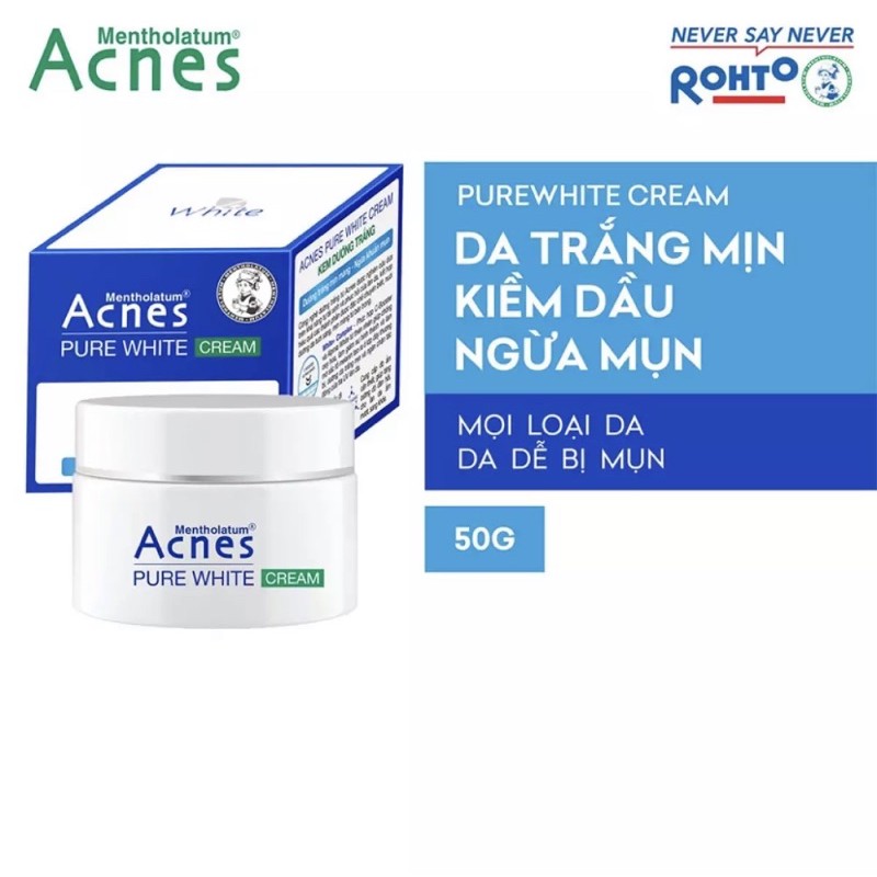 Acnes Pure White Cream - Kem dưỡng trắng 50g - Kem dưỡng ẩm | TheBodyHolic.com