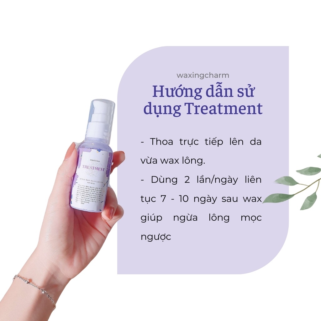 50ml Lotion Jax wax dưỡng da và giảm đau sau wax, giúp sát khuẩn làm se khít lỗ chân lông, lông lên thưa và mờ dần