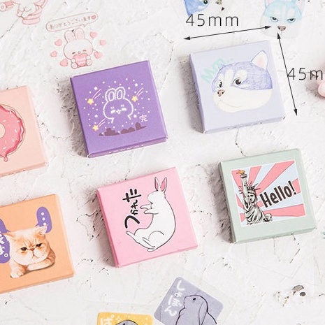 Hộp 30 Sticker nhựa PVC Trang Trí Đa Dụng Chất Lượng Cao Box Sticker ST322