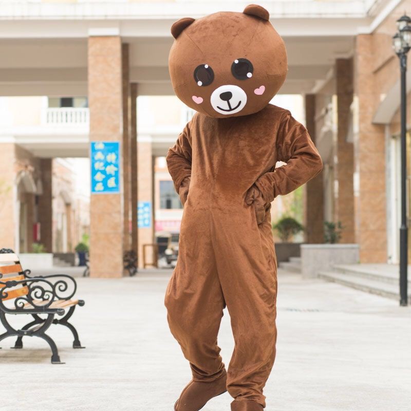 bán hàng trực tiếp tại nhà máy khuyến mãinet người nổi tiếng trang phục búp bê gấu nâu hoạt hình rung đi bộ tờ