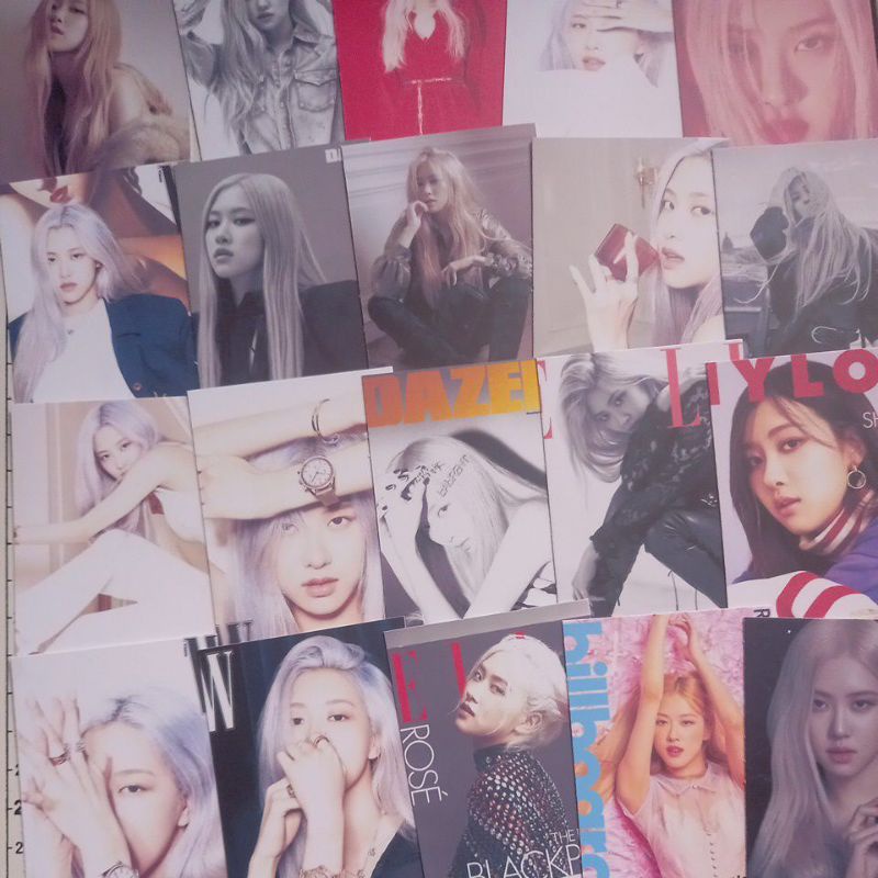 Lomo card 72 ảnh thành viên Blackpink - Rosé Mgz