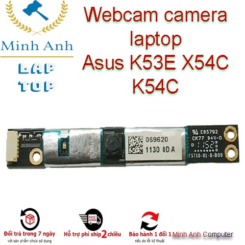 Webcam camera laptop Asus K53E X54C K54C