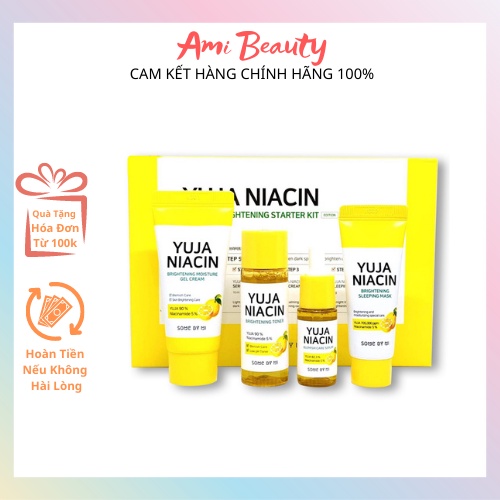 Set 4 Món Some By Mi Yuja Niacin 30 Days Brightening Starter Kit 90g