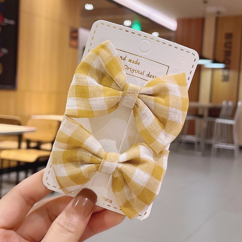 {Nơ caro} CẶP KẸP NƠ CHO BÉ - KẸP MỎ VỊT NƠ LOLITA - KẸP NƠ