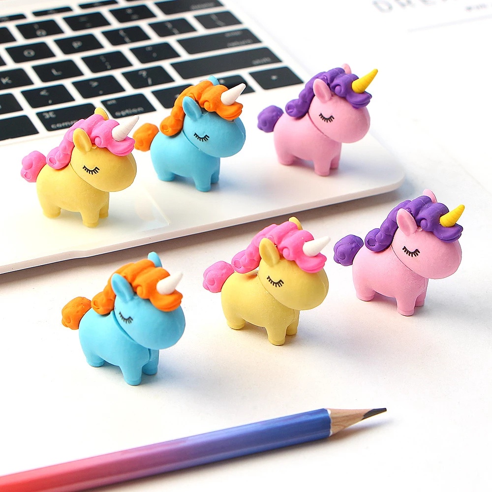 1 Cục Tẩy Hình Kỳ Lân Hoạt Hình Dễ Thương Sáng Tạo Có Thể Tháo Rời Cho Trẻ Mẫu Giáo