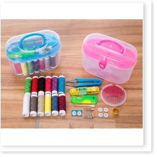 Bộ kim chỉ mini 55 món cho gia đình - Hộp kim chỉ may vá loại to nhiều màu, đa năng - GIẢM 50% KHI MUA KÈM MÁY MAY