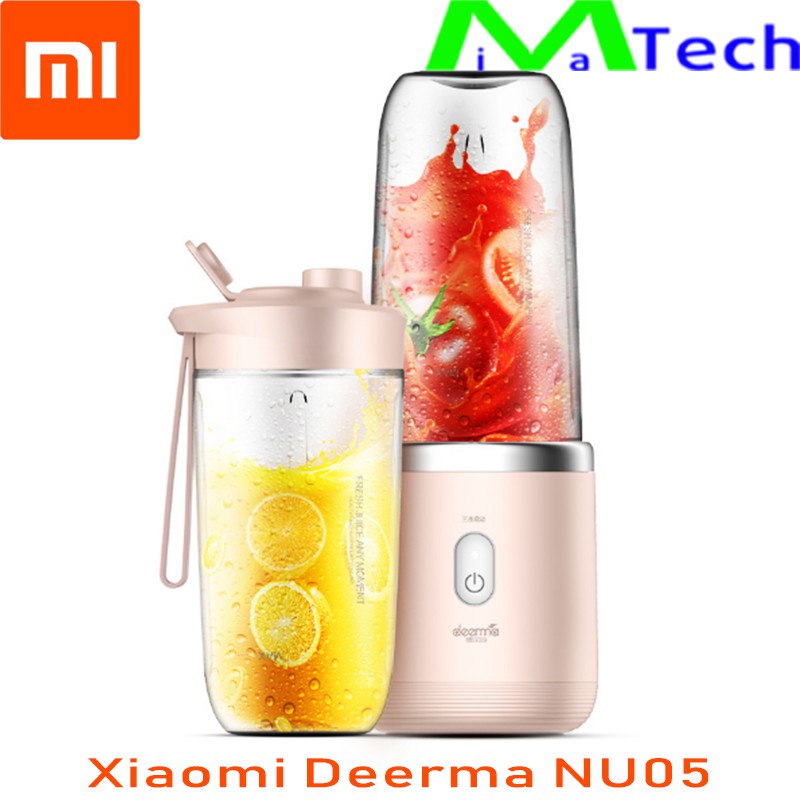 Máy xay sinh tố cầm tay Xiaomi Deerma 2 lưỡi mạnh mẽ nhỏ gọn, tiện lợi, công suất cao, sạc USB mọi lúc mọi nơi