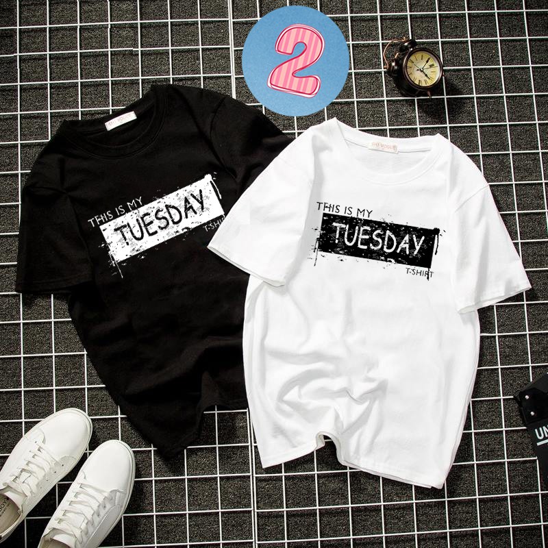 Album 12 - áo thun unisex 7 ngày trong tuần phong cách cá tính vải dày mịn