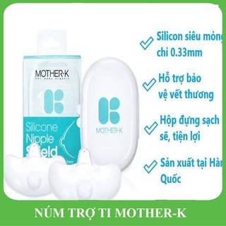 Bộ 2 núm trợ ti silicone mother - k | hàng chuẩn hàn quốc