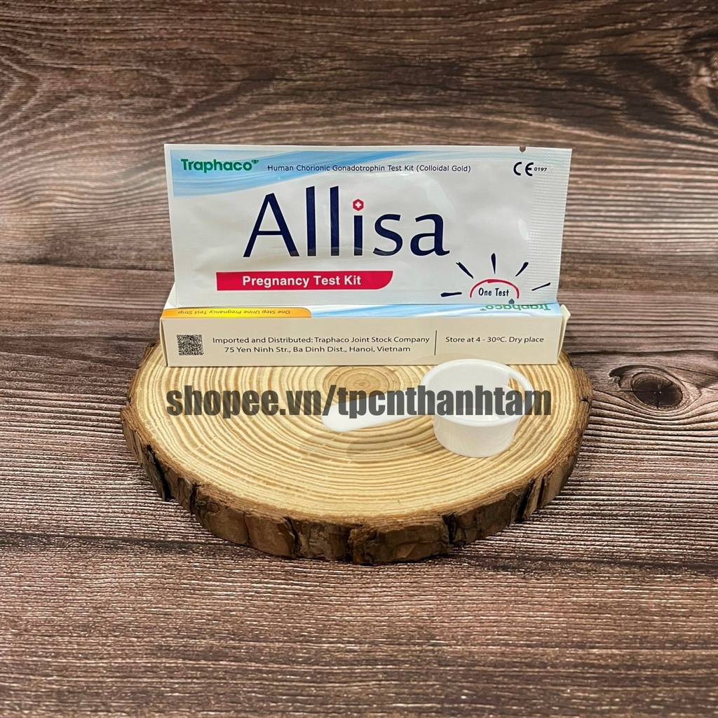 Que thử thai Alisa Traphaco - Đạt chuẩn xuất Châu Âu  - Chính Xác Mọi Thời Điểm Trong Ngày