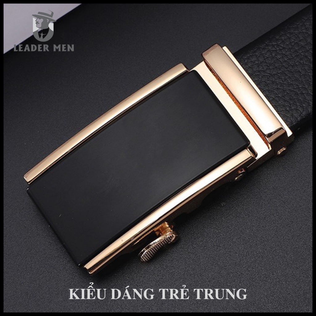 Thắt Lưng Da Nam LMEN-11 Chất Liệu Da Cao Cấp Khóa Tự Động - Dây Nịt Da Nam Thời Trang Kiểu Dáng Sang Trọng - LeaderMen