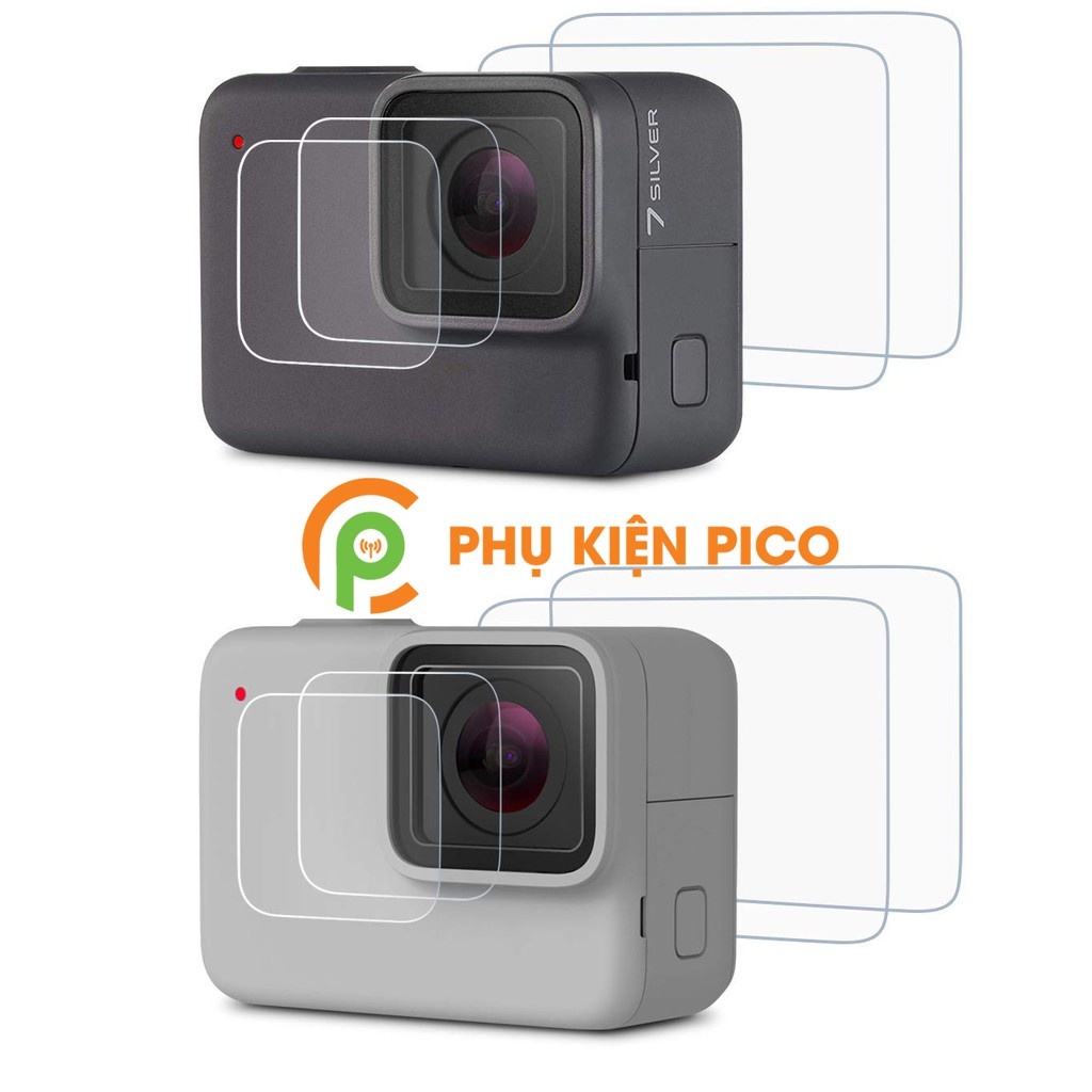 Cường lực GoPro Hero 7 Silver / Hero 7 White chính hãng Gor bộ 2 miếng trong suốt