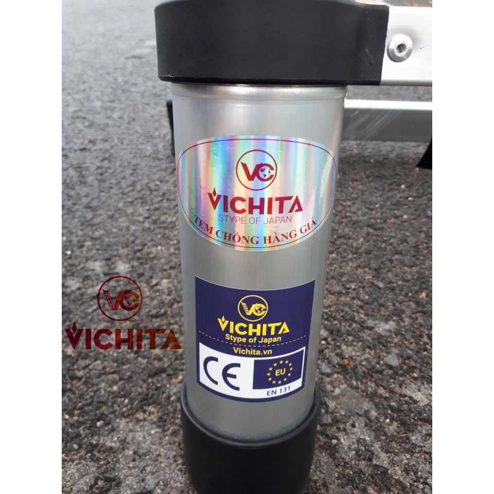 Thang Nhôm Rút Đơn VICHITA 5.0M - Ảnh Tự Chụp [Tặng 2 Chốt Thang]