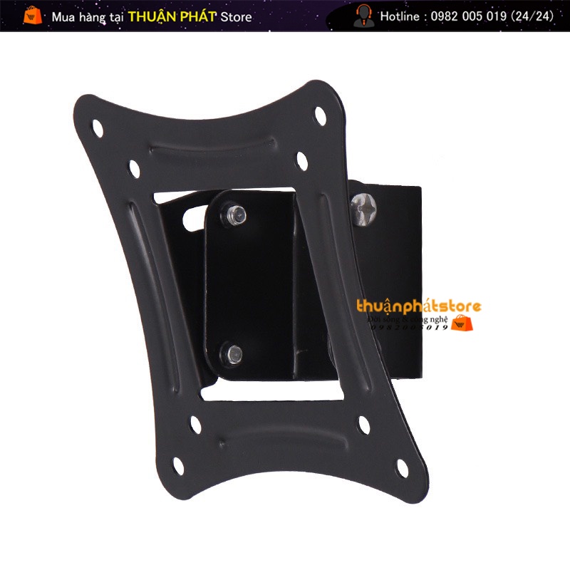 Giá Treo Màn Hình 17 - 27 (Upto 32Inch) Model C12 / Cách Tường 3,5 Cm  - Tùy Chỉnh Góc Nghiêng Xuống 10 Độ