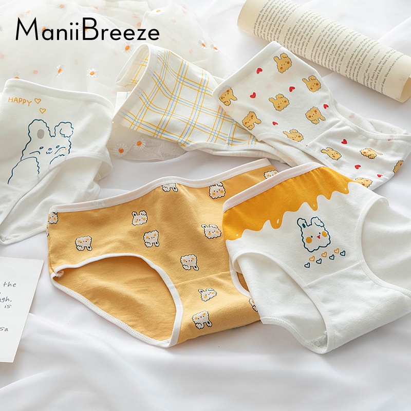 Quần Lót Nữ Cotton quần chip nữ cute quần lót co dãn quần lót su nâng mông