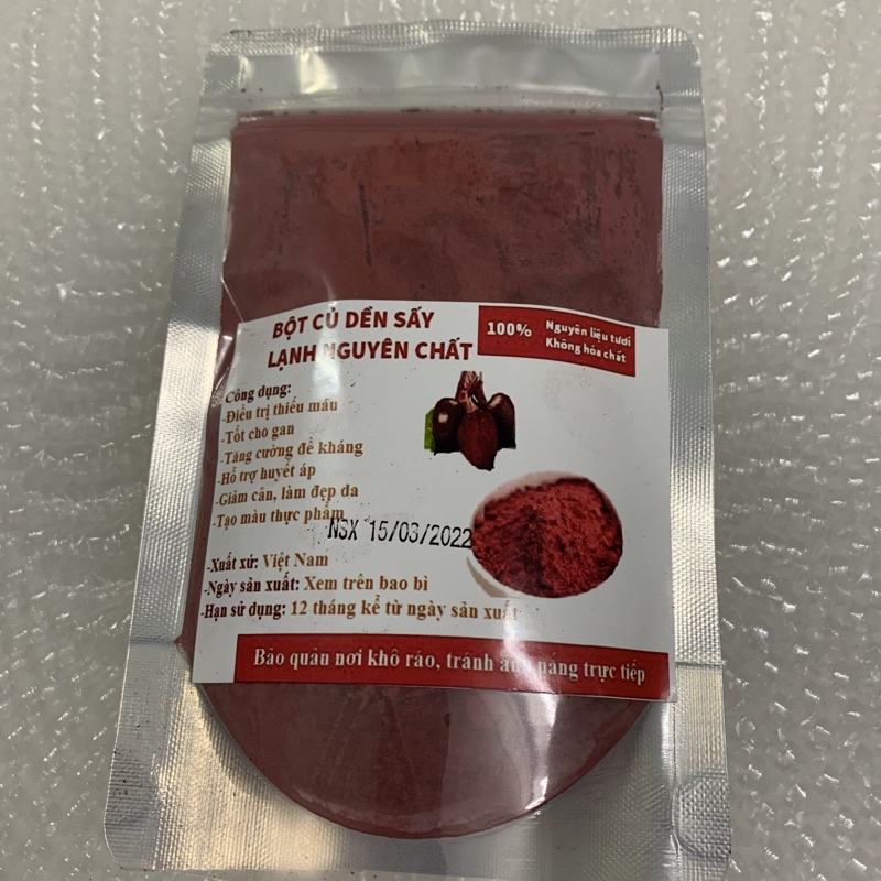 Bột củ dền chống oxy hóa, làm đẹp da, tạo màu thực phẩm