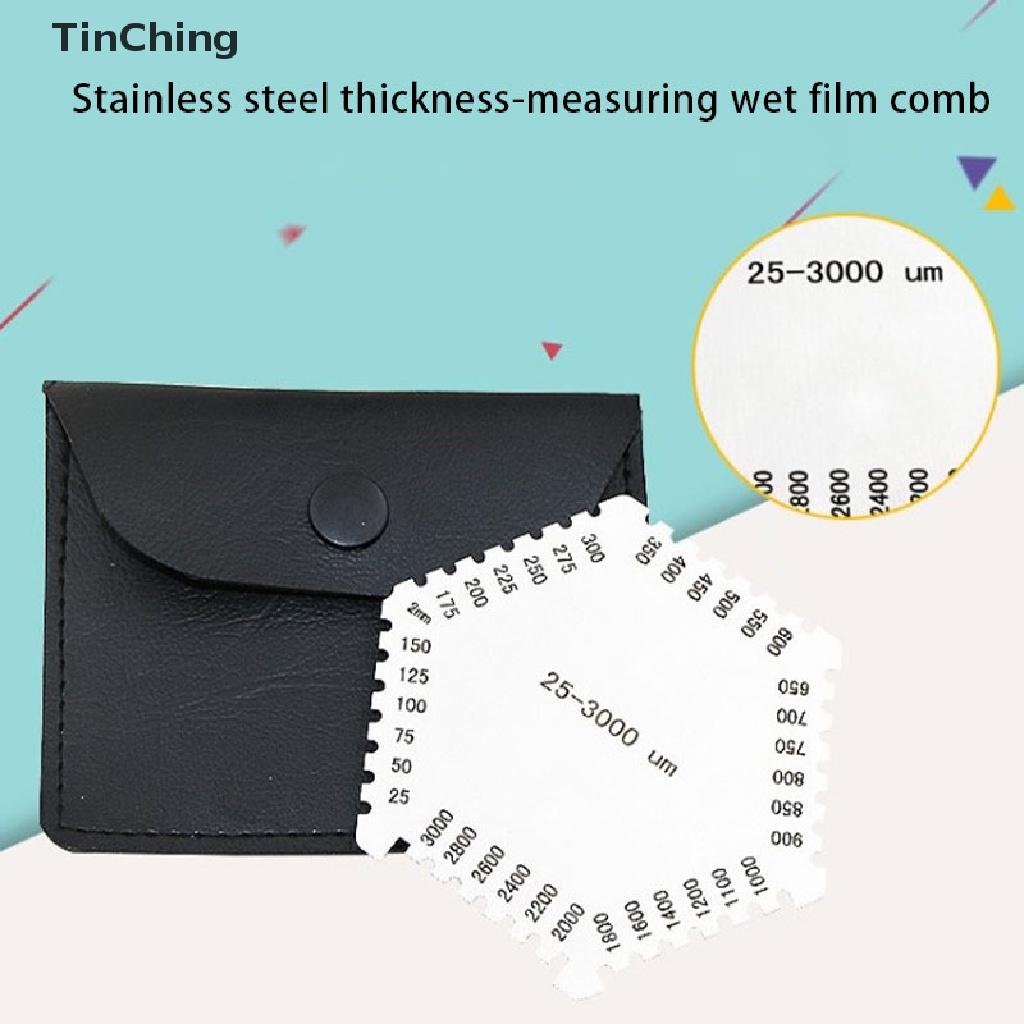 Lược Đo Độ Dày Màng Ướt Màu Bạc 25-3000um
