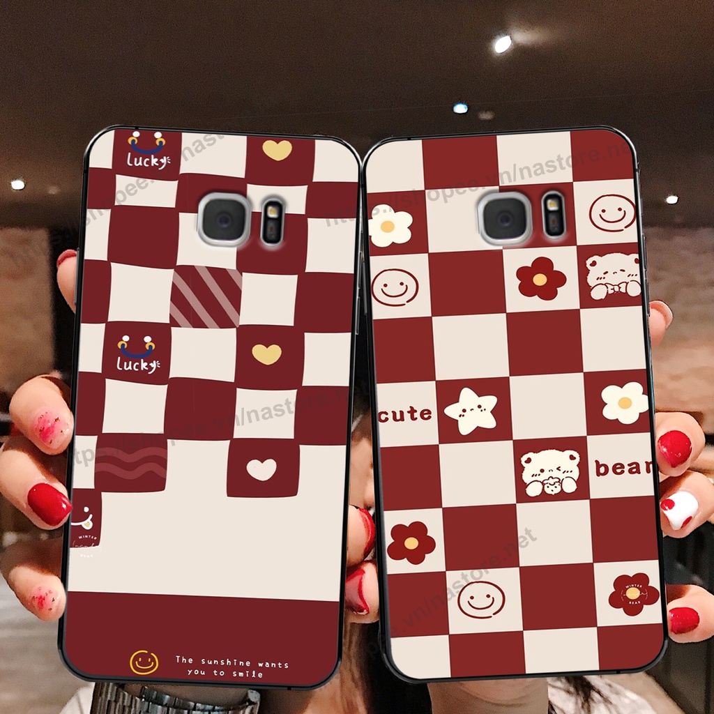 Ốp lưng Samsung S6 / S6 EDGE / S7 / S7 EDGE trái tim mặt cười, gấu cute thể thao cá tính