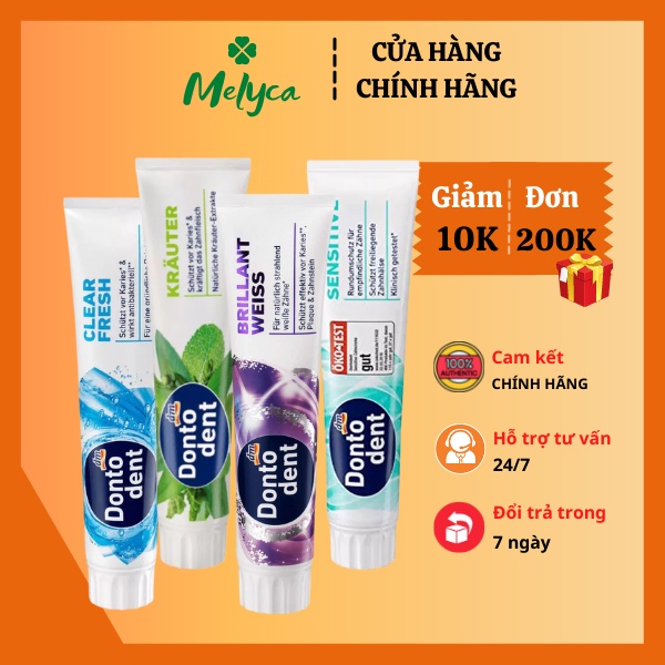 Kem đánh răng Dontodent nội địa Đức 125ml - Shop Melyca