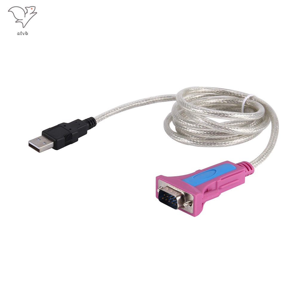 1 Dây Cáp Chuyển Đổi USB Sang RS232 DB9 PL2303 Chipset 1.5M RS232 DB9 Cửa Sổ 10 Laptop