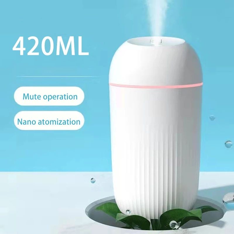 Máy phun sương tạo độ ẩm mini Jiashi dung tích 420ml kết nối cổng USB tiện dụng cho ô tô/văn phòng/nhà cửa