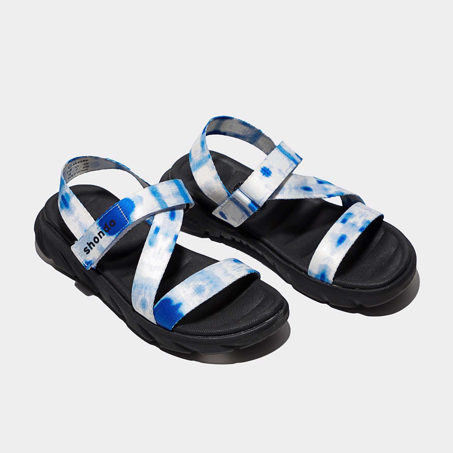 [Chính hãng] Giày sandal Shondo F6 sport loang khói xanh dương F6S1031