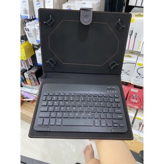 BAO DA KÈM BÀN PHÍM BLUETOOTH ĐA NĂNG DÙNG CHO TẤT CẢ CÁC DÒNG MÁY TÍNH BẢNG TỪ 9"-10.1"