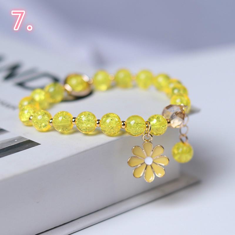 Vòng Tay Đính Đá Hình Hoa Cúc Thời Trang Cho Nữ