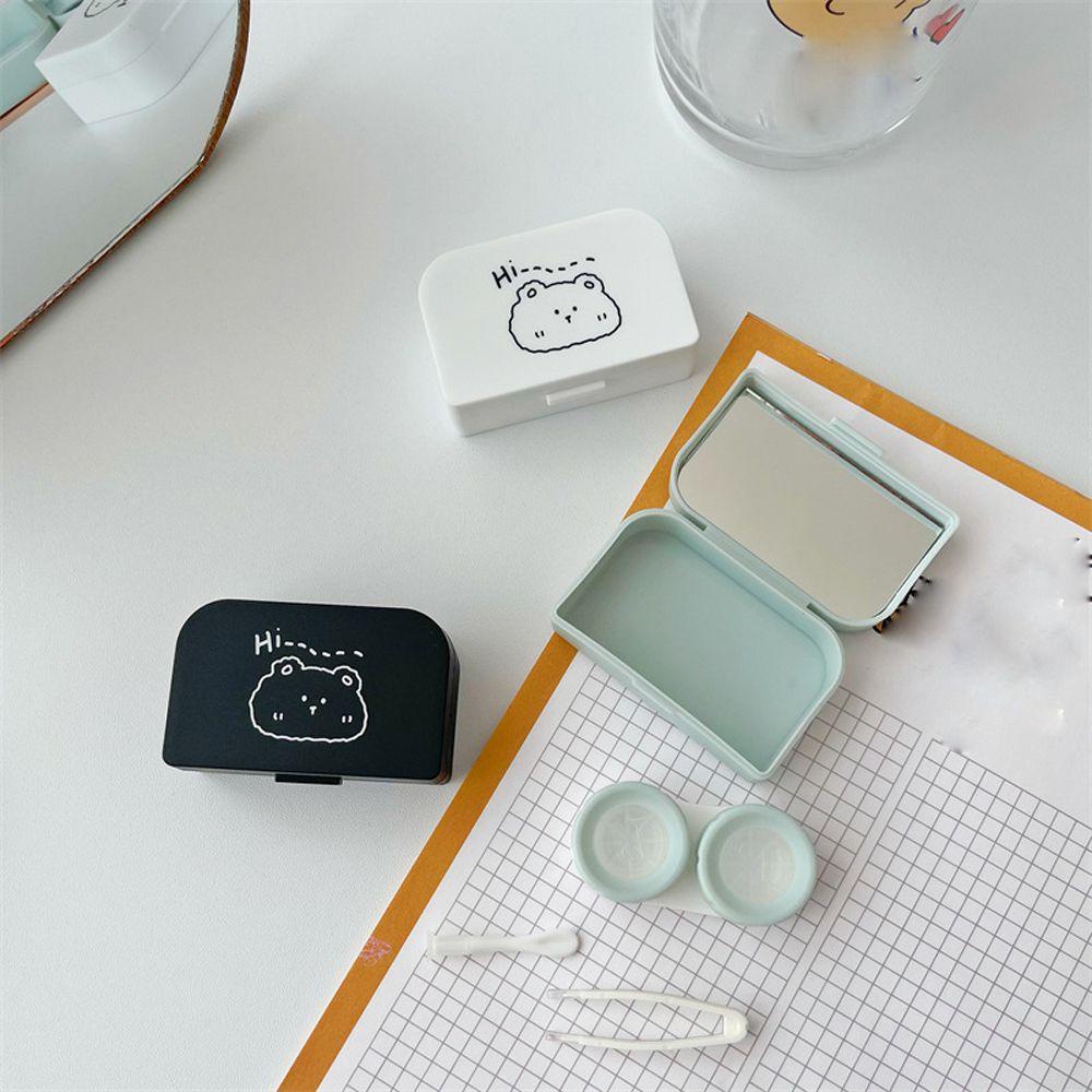 Hộp Đựng Kính Áp Tròng Hình Gấu Hoạt Hình Mini Sáng Tạo Cho Nữ MXMUSTY
