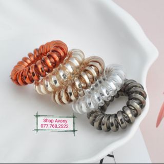 Combo 10 cột tóc lò xo (dây điện thoại) size nhỏ