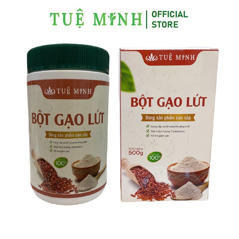 1Kg Bột Gạo Lứt Đỏ Tuệ Minh nguyên chất