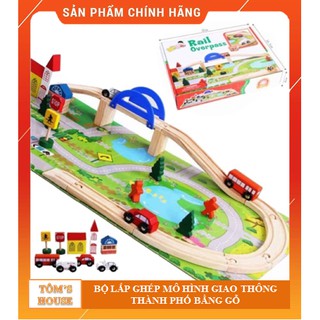 [FREESHIP đơn từ 50k]Bộ Ghép Mô Hình Giao Thông Bằng Gỗ Cho Bé