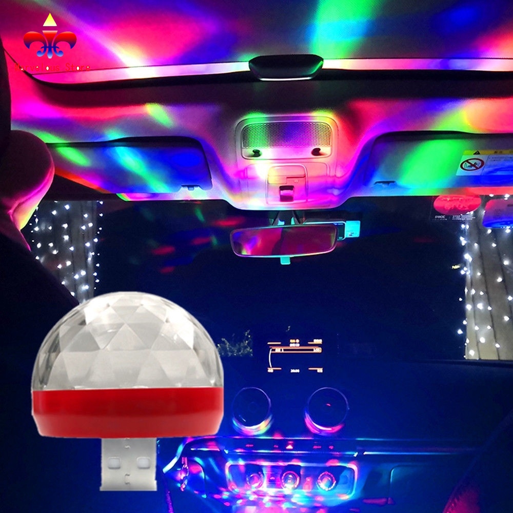 Đèn LED DJ ánh laser mini nhiều màu sắc có giắc cắm USB trang trí sân khấu / quán bar / điện thoại