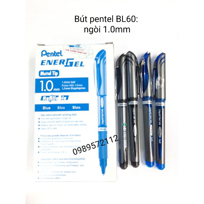 Bút,Ruột ký Pentel ngòi 0.5mm,0.7mm,1.0mm.(Hàng chính hãng)