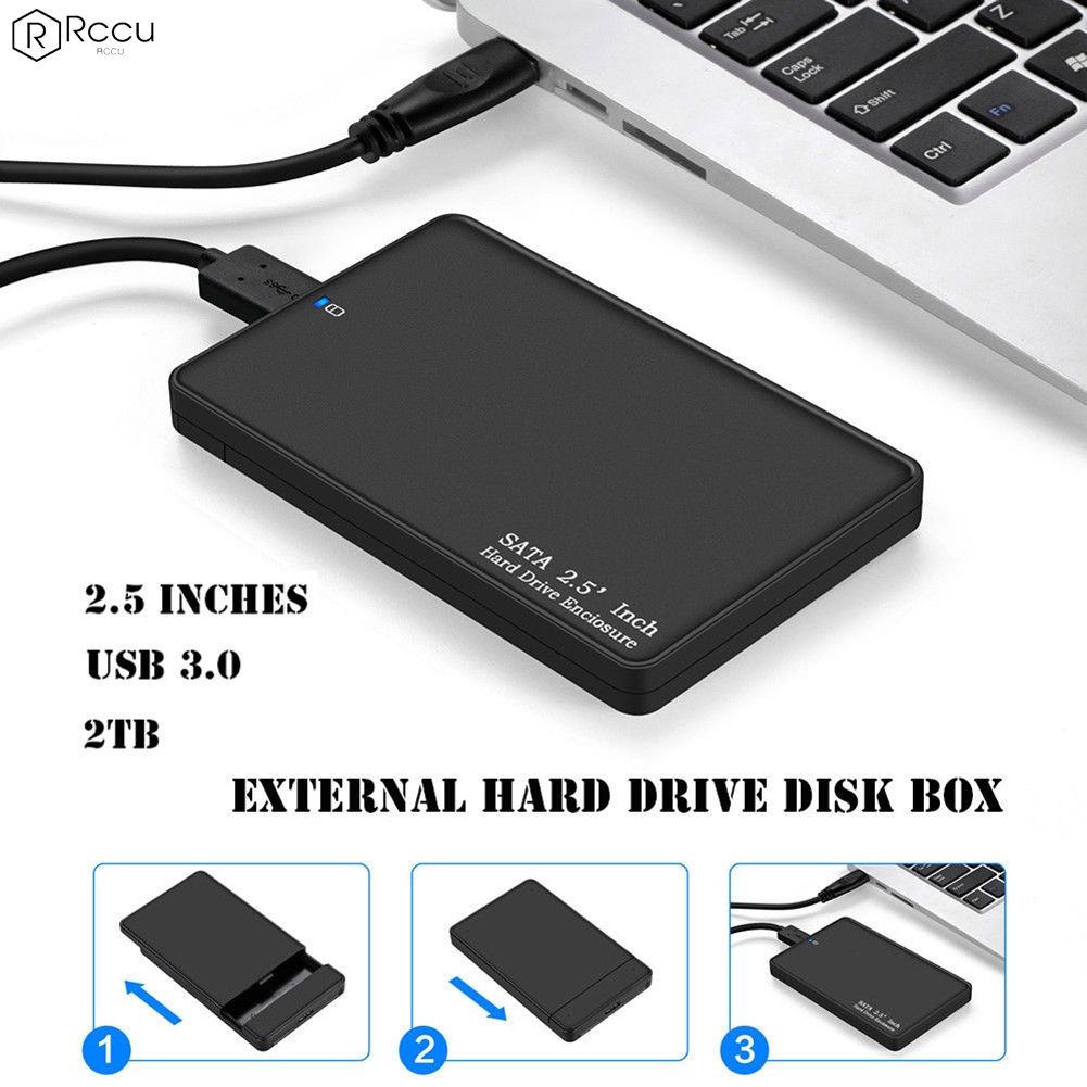 2.5 Inch 2TB Portable Micro USB 3.0 External Hard Drive Disk Storage Devices case Ⓡ