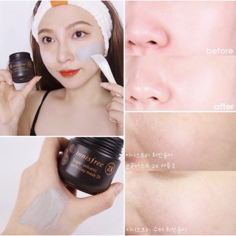 MẶT NẠ ĐẤT SÉT INNISFREE VOLCANIC CLAY MASK