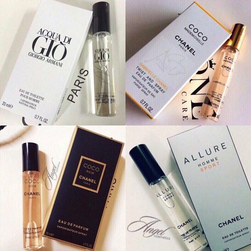 Nước Hoa mini Nam Nữ Cao Cấp 20ml Hương Thơm Quyến Rũ Cực Thơm Cực Hot