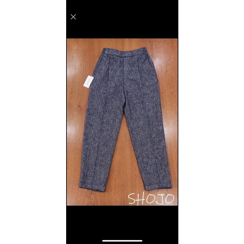 Quần tây form baggy vải linen hiệu SHOJO