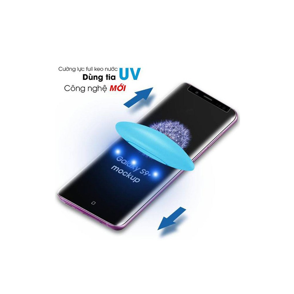 Dán kính cường lực Samsung Note 8 full keo nước UV full màn hình