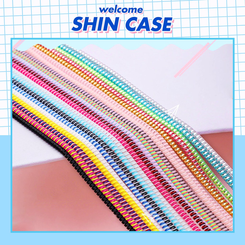 Dây quấn bảo vệ cáp sạc , tai nghe 10 màu chống đứt gãy vỏ ốp i12 pro shin case