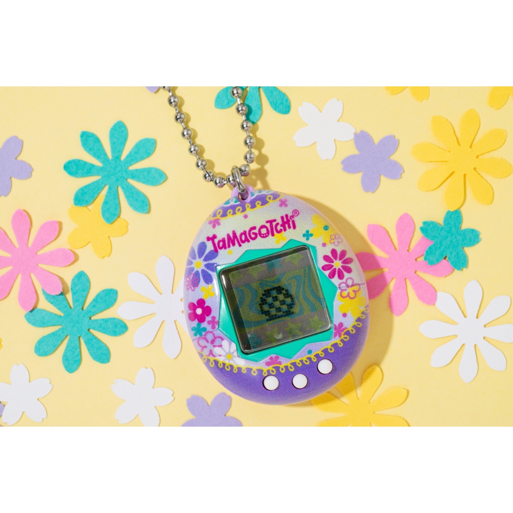 Bandai x Đồng Hồ Đeo Tay Tamagotchi Họa Tiết Hoa Anh Đào Tím Hồng Xinh Xắn