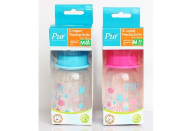 Bình sữa Pur cổ thường thân thon có eo 140ml/240ml
