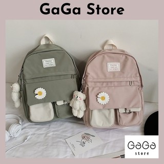 Balo vải ulzzang nữ đi hoc, balo chenhao hoa cúc